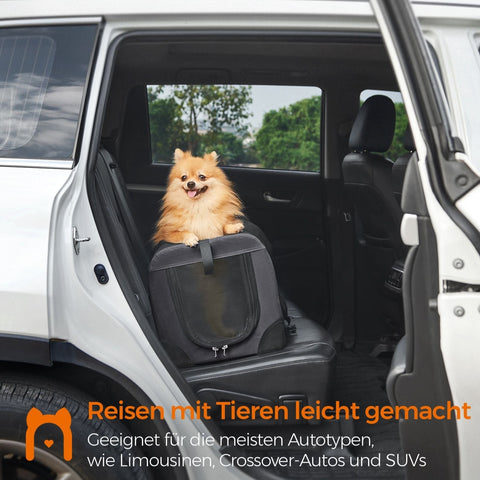 Rootz Gray Metal Frame Dog Box - Pet Carrier - Portable Crate - PVC Coated - Fleece Lined - Lightweight - Compact - 50cm x 35cm x 35cm