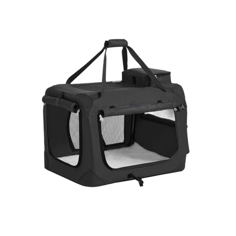 Rootz Foldable Dog Transport Box - Dog Bag - Pet Carrier - Robust Oxford Fabric - 60 x 40 x 40 cm