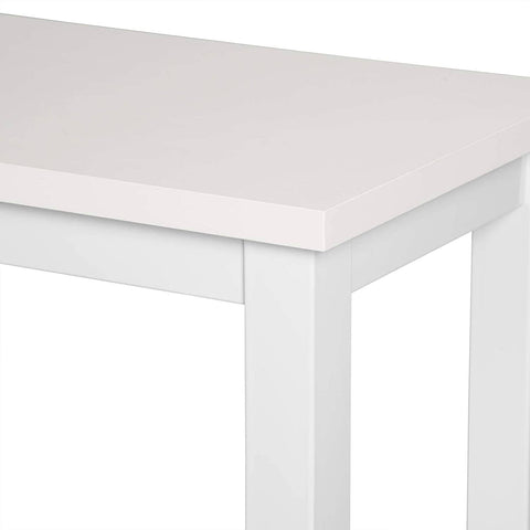 Rootz Moderne bartafel en krukset - Pubtafelset - Eettafelset op toonbankhoogte - Stevig metalen frame - Krasbestendig - Gemakkelijk schoon te maken - 120 cm x 40 cm (tafel), 30 cm x 30 cm (krukken)