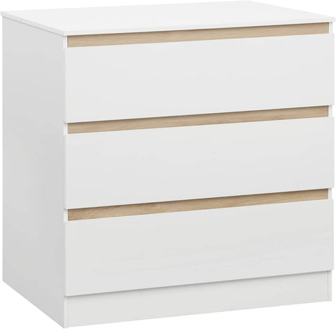 Rootz White Changing Table - Nursery Dresser - Baby Station - Ample Storage - Safe & Durable - Stylish Design - 80cm x 78cm x 48cm