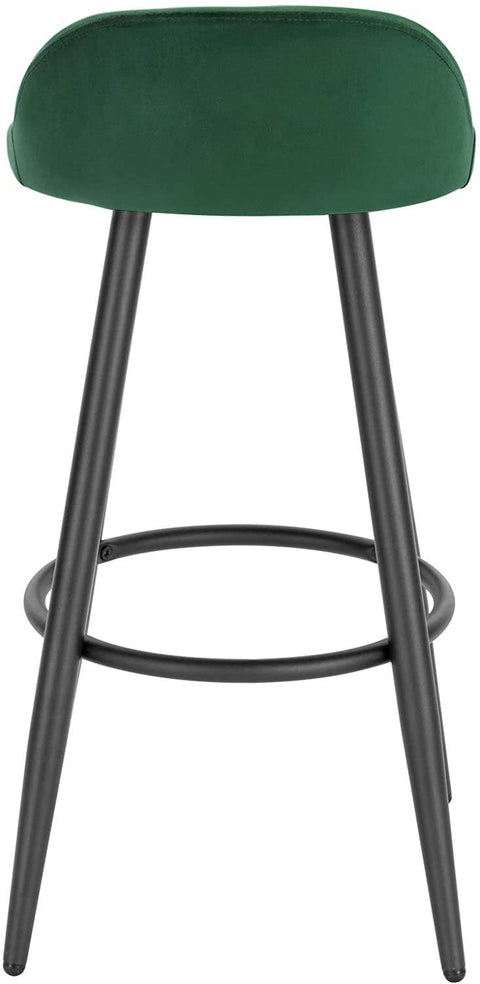 Rootz Velvet Bar Stool - Counter Stool - Adjustable Bar Chair - Comfortable Seating - Durable Design - Scratch-Resistant - 37.5cm x 34cm