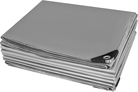 Rootz Waterproof Cover Tarpaulin - Protective Tarp - Weatherproof Sheet - UV Stable - 3m x 4m - Durable 180 g/m² PE Material - Gray-Green
