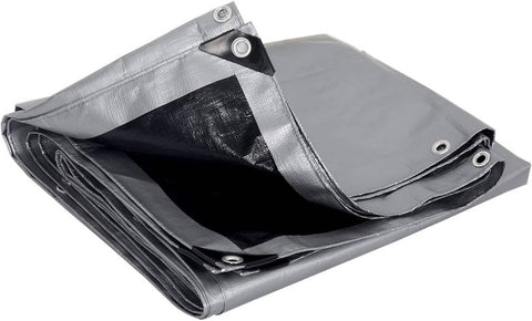 Rootz Waterproof Tarpaulin - Protective Cover - Weatherproof Sheet - UV Stable - 3x4m - Tearproof & Durable