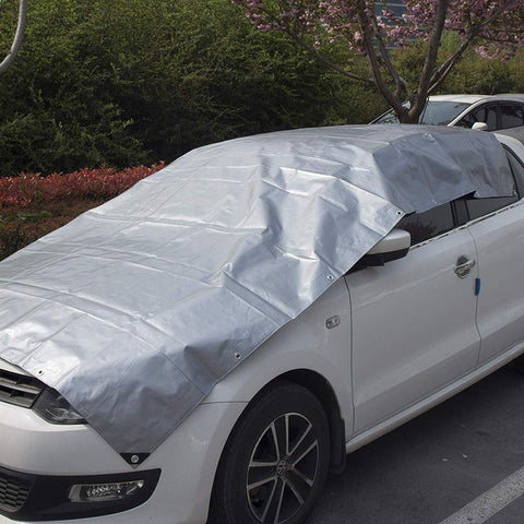 Rootz Waterproof Cover Tarpaulin - Protective Sheet - Weatherproof Tarp - UV Stability - 2x3m Grey-Black with Eyelets