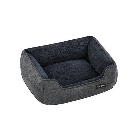Rootz Dog Bed - Pet Bed - Cushioned Mat - Imitation Linen - Plush Padding - Anti-Slip Fabric - 60cm x 50cm x 21cm