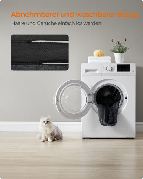 Rootz Dog Bed - Pet Bed - Cushioned Mat - Imitation Linen - Plush Padding - Anti-Slip Fabric - 60cm x 50cm x 21cm