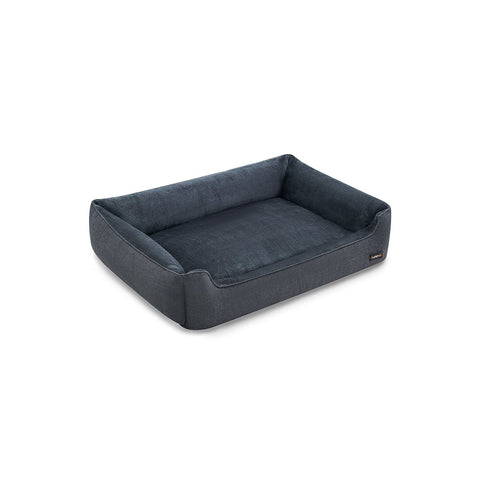 Rootz Plush Dog Bed - Pet Bed - Cozy Bed - Imitation Linen - Anti-Slip Fabric - 120cm x 90cm x 30cm