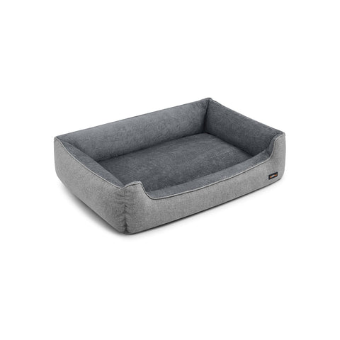 Rootz Plush Dog Bed - Pet Bed - Cozy Bed - Imitation Linen - Anti-Slip Fabric - PP Padding - 120cm x 90cm x 30cm