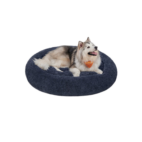 Rootz Plush Dog Bed - Pet Bed - Cozy Cushion - Soft Filling - Easy to Clean - Dark Gray - 140cm x 20cm - 4.8kg