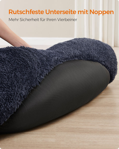 Rootz Plush Dog Bed - Pet Bed - Cozy Cushion - Soft Filling - Easy to Clean - Dark Gray - 140cm x 20cm - 4.8kg