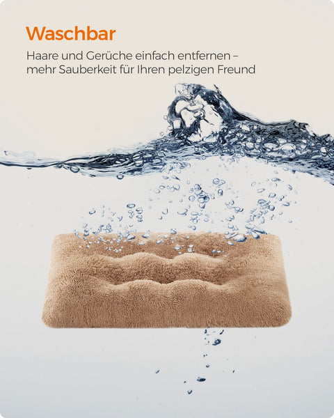 Rootz Plush Dog Bed - Pet Mat - Cushioned Pet Bed - Comfortable - Durable - Easy to Clean - 110cm x 73cm x 10cm