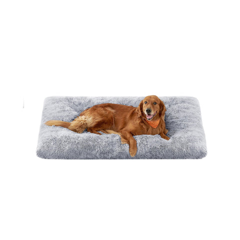 Rootz Ombre Gray Dog Bed - Pet Mat - Cushioned Bed - Plush Material - Comfortable Support - Non-Slip Bottom - 140cm x 100cm x 12cm