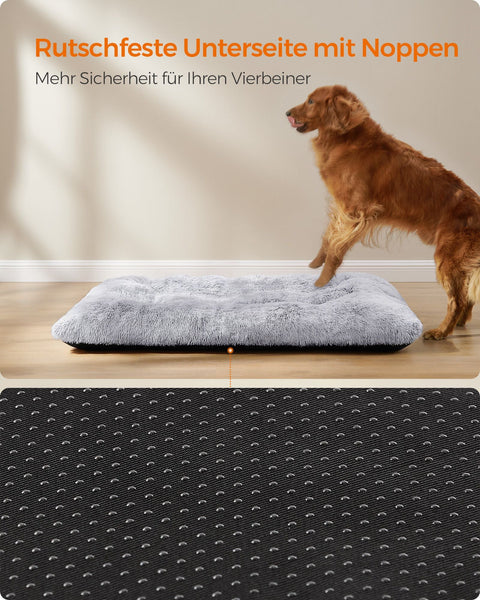 Rootz Ombre Gray Dog Bed - Pet Mat - Cushioned Bed - Plush Material - Comfortable Support - Non-Slip Bottom - 140cm x 100cm x 12cm