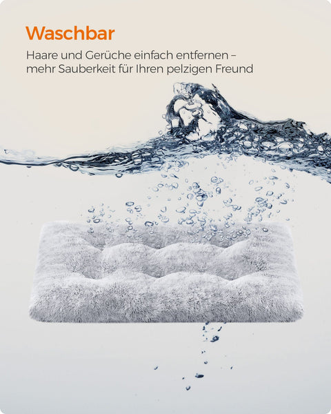 Rootz Ombre Gray Dog Bed - Pet Mat - Cushioned Bed - Plush Material - Comfortable Support - Non-Slip Bottom - 140cm x 100cm x 12cm