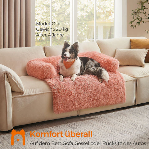 Rootz Plush Dog Bed - Pet Nest - Soft Sofa Cushion - TPU Coating - Comfortable PP Filling - 110cm x 95cm x 18cm