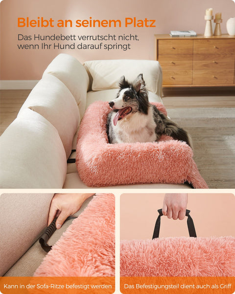Rootz Plush Dog Bed - Pet Nest - Soft Sofa Cushion - TPU Coating - Comfortable PP Filling - 110cm x 95cm x 18cm