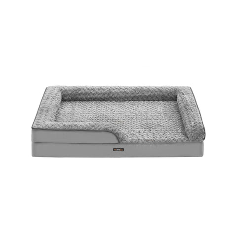 Rootz Orthopedic Dog Bed - Large Dog Bed - Pet Mattress - Joint Support - 122cm x 89cm x 18cm -  Grey