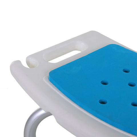 Rootz Shower Chair Bath Stool - Bath Seat - Shower Aid - Adjustable Comfort - 52cm x 30cm x 39-51cm