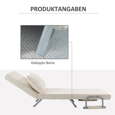 Rootz Relaxation Chair - Sofa Bed - Lounger - Ultimate Comfort - Adjustable Backrest - Metal Frame - 65cm x 69cm x 80cm