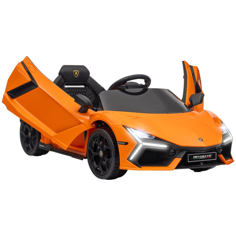 Rootz Children's Electric Car - 12V Lamborghini Revuelto - Kids Ride-On - Four-Wheel Suspension - 105cm x 60cm x 40cm