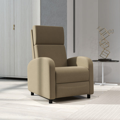 Rootz Lying Chair Relax Chair - Lounge Chair - Ergonomic Comfort - Integrated Footrest - 64l x 86b x 102h cm (Seating) / 64l x 161b x 77h cm (Lying)