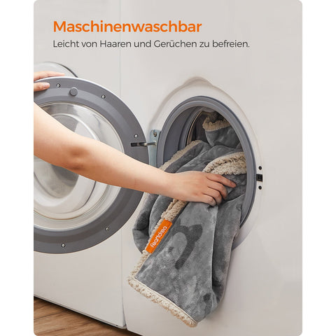 Rootz Pet Blanket - Dog Blanket - Puppy Throw - Sherpa Material - TPU Film - Flannel Fabric - Lightweight - Cozy - Large Size 152cm x 127cm