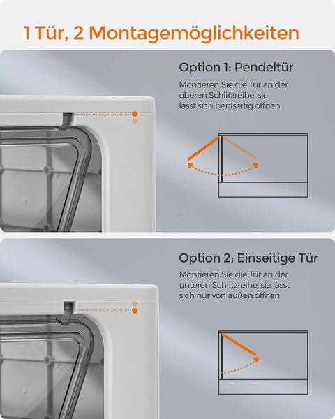Rootz Cat Litter Box - Enclosed Litter Tray - Hooded Cat Pan - Easy Cleaning - 54.3cm x 42.5cm x 37.8cm - Grey