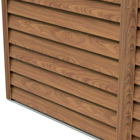 Rootz Steel Tool Shed - Lockable Double Door - Garden Storage - Durable Construction - Optimal Ventilation - 1.96 x 2.36 x 2.08 m