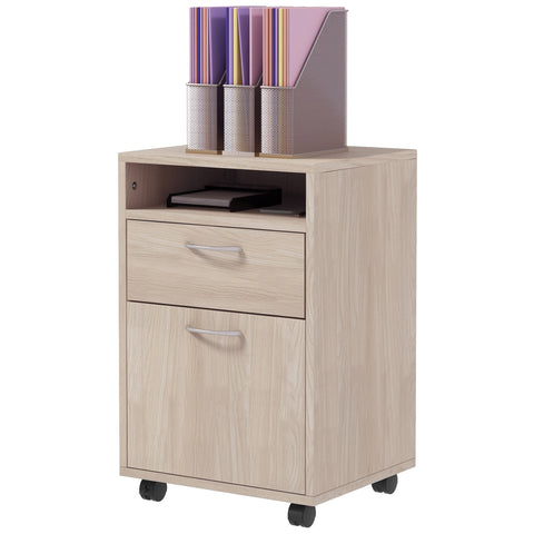 Rootz Rolling Drawer Cabinet - File Storage - Office Organizer - Ample Storage Space - 40 x 35 x 60 cm