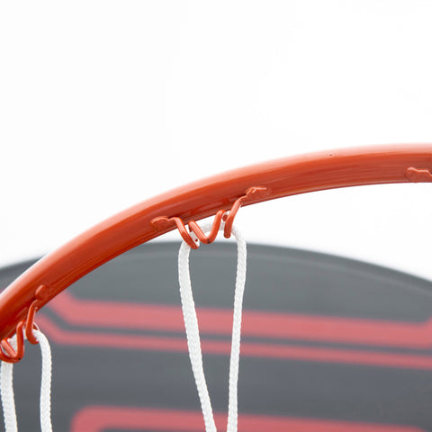 Rootz Outdoor Basketball Basket - Adjustable Hoop - Portable Stand - Lightweight Base with Rollers - 70cm x 76cm x 258-314cm