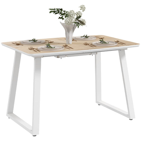 Rootz Folding Dining Table - Extendable Table - Industrial Table - Space-Saving - 120cm to 160cm x 80cm x 76cm