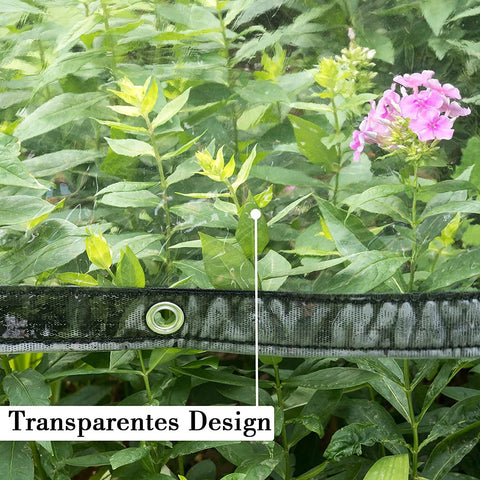 Rootz Waterproof Transparent PVC Tarpaulin - Cover Sheet - Weatherproof Tarp - UV Resistant - 2x1m - Durable & Tear-Resistant with Eyelets