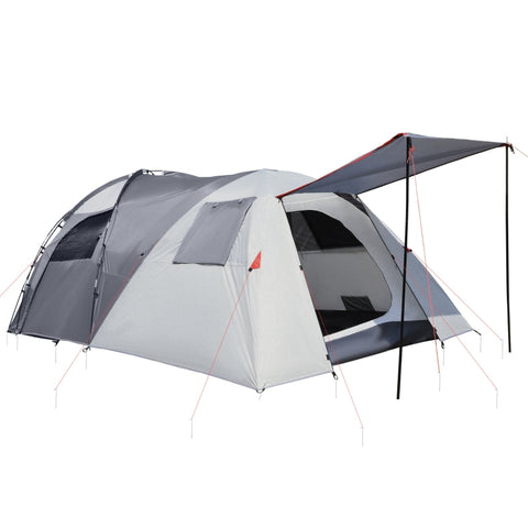 Rootz Camping Tent for 4-5 People - Family Tent - Outdoor Shelter - Two Interiors - Water-Repellent - Enhanced Ventilation - 490cm x 250cm x 185cm