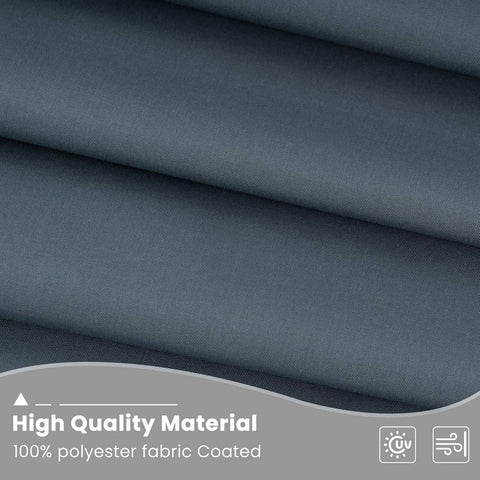 Rootz Room Divider Screen - Privacy Partition - Folding Privacy Screen - 160g/m² Polyester - 255cm x 181cm - Indoor/Outdoor Use