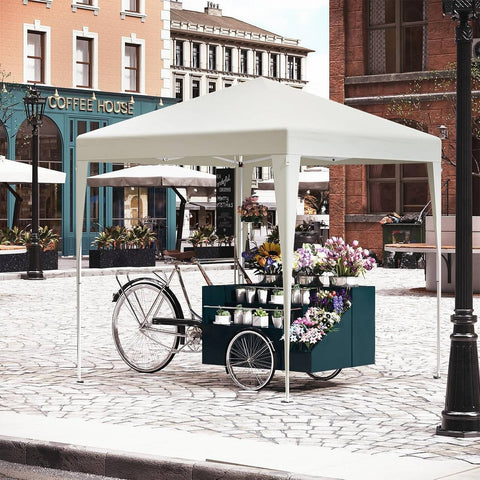 Rootz Outdoor Gazebo - Garden Canopy - Sun Shelter - Rustproof - UV Protection - 2m x 2m x 2.4m