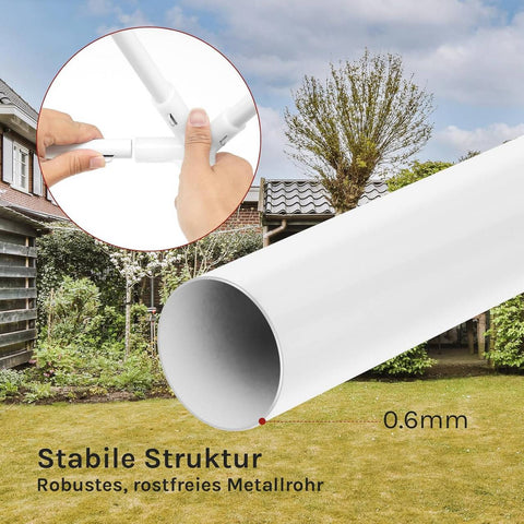 Rootz Garden Pavilion - Outdoor Gazebo - Party Tent - UV Protection - 3.8x3.3 m - Mosquito Net - Brown