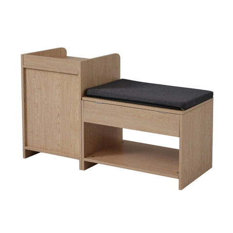 Rootz Shoe Bench Shoe Rack - Footwear Organizer - Storage Solution - Comfortable Seat - 100L x 38W x 62.5H cm