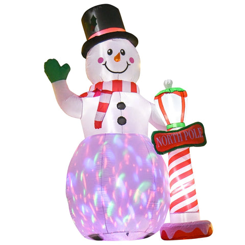 Rootz 8ft Inflatable Christmas Decorations - Holiday Inflatables - Festive Outdoor Decor - Easy Setup - 164cm x 103cm x 240cm