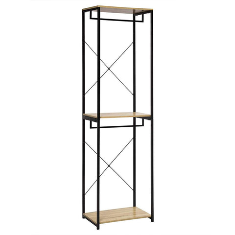 Rootz Multifunctioneel Kledingrek - Kledingorganisator - Kledingstandaard - Modern design - Duurzame constructie - Voldoende opbergruimte - 40 cm x 213 cm x 60 cm