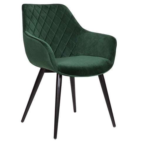 Rootz Velvet Dining Chair - Ergonomic Chair - Stylish Seating - Superior Comfort - Durable Construction - Adjustable Stability - 41cm x 45cm x 84cm