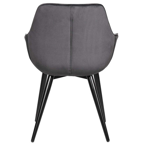 Rootz Velvet Dining Chair - Ergonomic Chair - Stylish Seating - Comfortable, Durable, Adjustable - 84cm x 41cm x 45cm