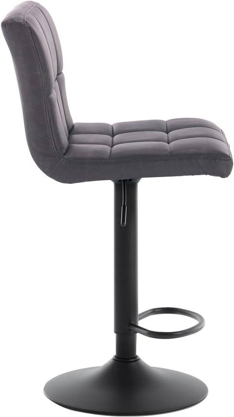Rootz Bar Stool - Adjustable Counter Chair - Swivel Barstool - Ergonomic Comfort - Durable & Long-Lasting - Safe & Stable - Faux Leather - 92cm-114cm x 44cm x 38cm