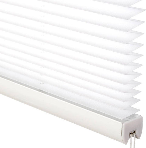 Rootz Pleated Blind - Window Shade - Privacy Screen - Easyfix No Drilling - 110x130 cm - Flexible & Durable