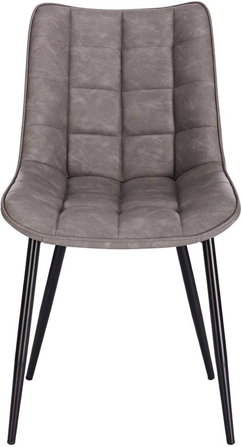 Rootz Set of 2 Dining Chairs - Elegant Seating - Comfortable Chairs - Faux Leather - Ergonomic & Durable - Non-Slip - 46 x 40.5 cm Seat