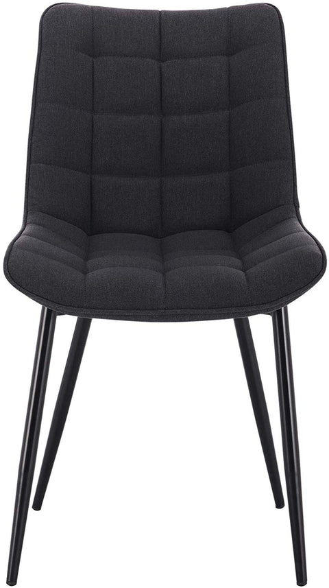 Rootz Modern Linen Dining Chairs - Metal Legs - Comfortable Seating - Durable and Sturdy - Versatile Design - 85.5cm x 46cm x 40.5cm