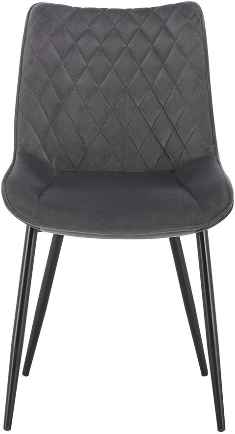 Rootz Velvet Dining Chairs - Elegant Seating - Comfortable Chairs - Durable, Ergonomic, Non-Slip - 85.5cm x 46cm x 40.5cm