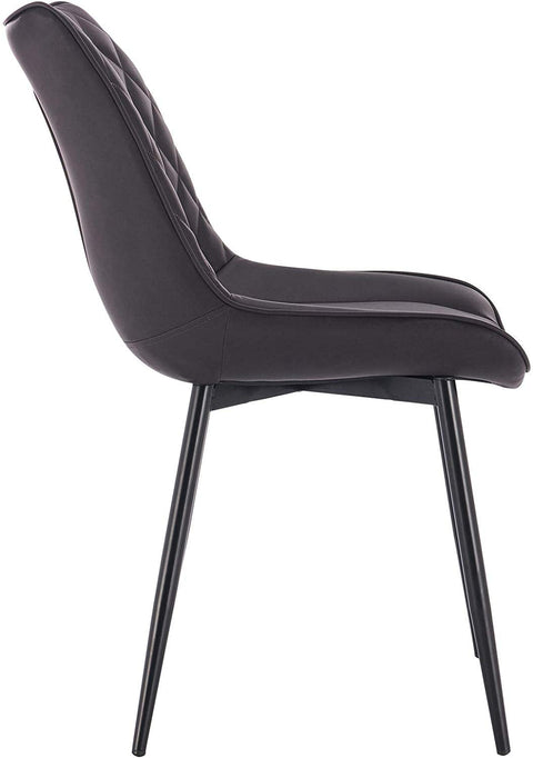 Rootz Modern Dining Chairs - Kitchen Chairs - Accent Chairs - Ergonomic Comfort - Durable Construction - Easy Assembly - 46 x 40.5 cm Seat Size