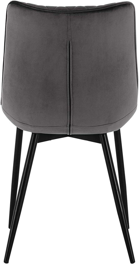Rootz Velvet Dining Chairs - Elegant Seating - Comfortable Chairs - Durable, Ergonomic, Non-Slip - 85.5cm x 46cm x 40.5cm