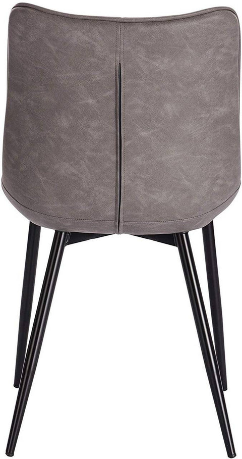 Rootz Set of 2 Dining Chairs - Elegant Seating - Comfortable Chairs - Faux Leather - Ergonomic & Durable - Non-Slip - 46 x 40.5 cm Seat