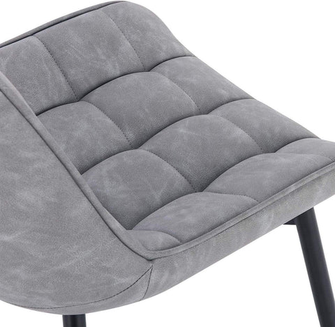 Rootz Set of 2 Dining Chairs - Kitchen Chairs - Faux Leather Seating - Comfortable & Durable - Versatile & Floor-Safe - 46cm x 40.5cm x 85.5cm